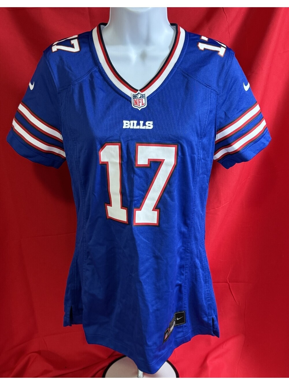 Nike Josh Allen #17 Buffalo Bills NFL Game Jersey Womens Small New